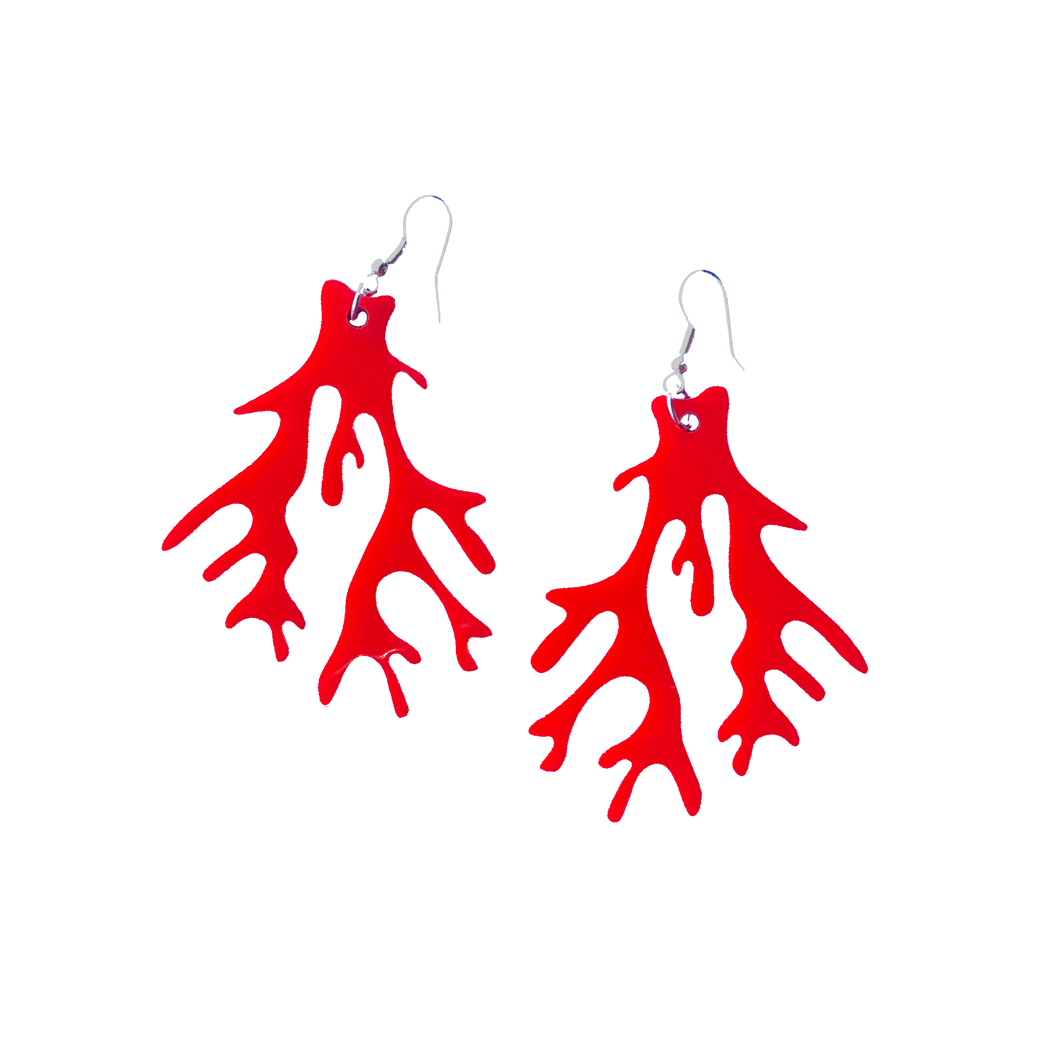Coral Earrings